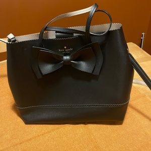 Kate Spade Bow Vanderbilt Giorgia Purse Black